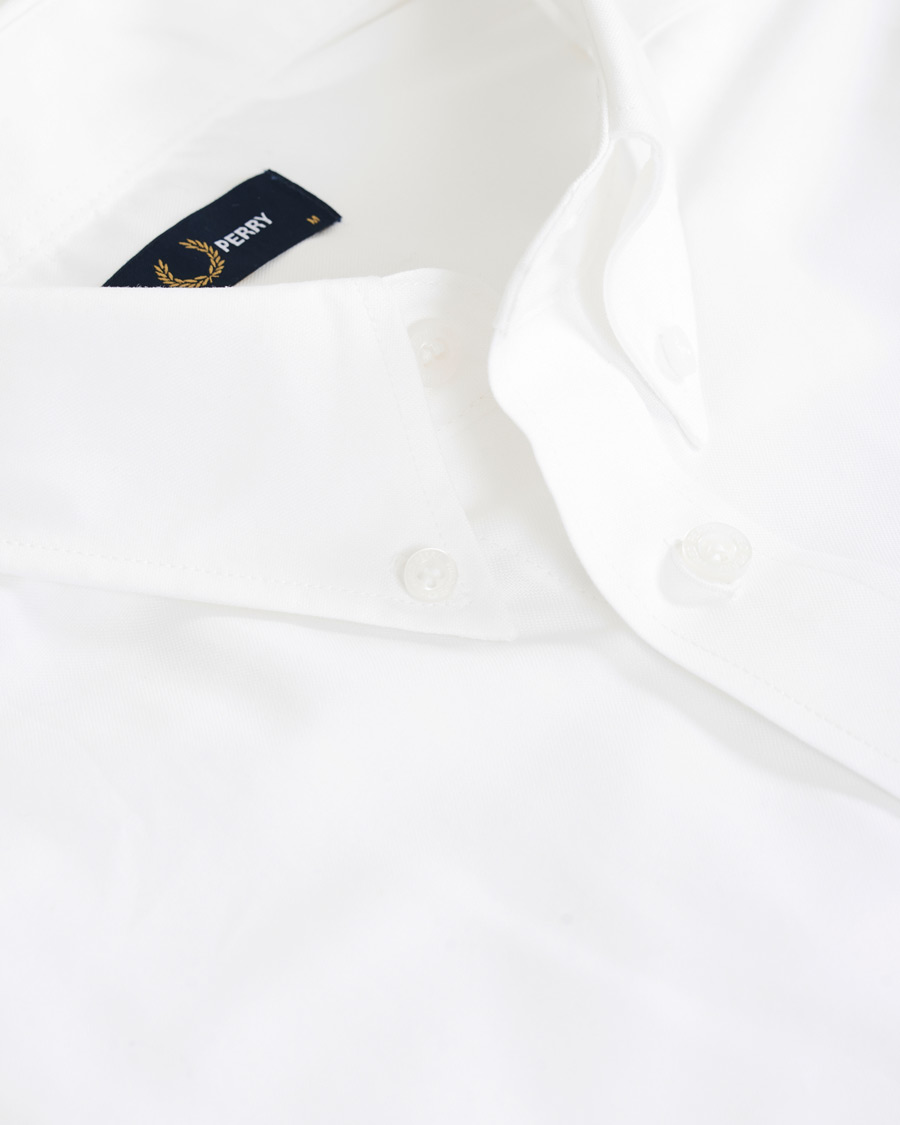 Heren | Overhemden | Fred Perry | Short Sleeve Oxford Shirt White