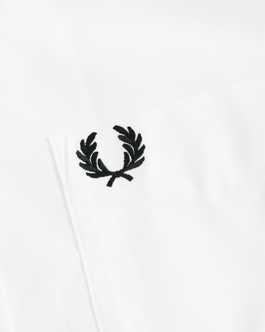 Heren | Overhemden | Fred Perry | Short Sleeve Oxford Shirt White