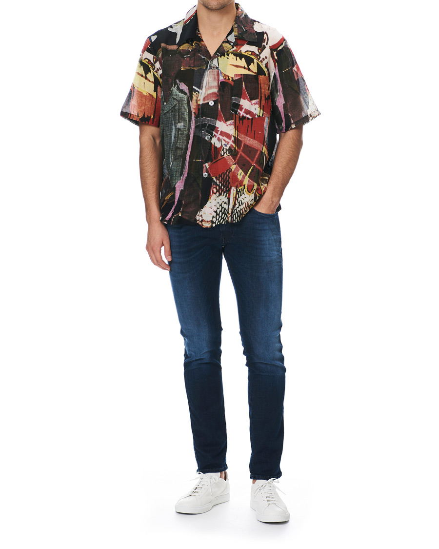 Heren | Overhemden | Our Legacy | Box Shortsleeve Shirt Peace Crowd
