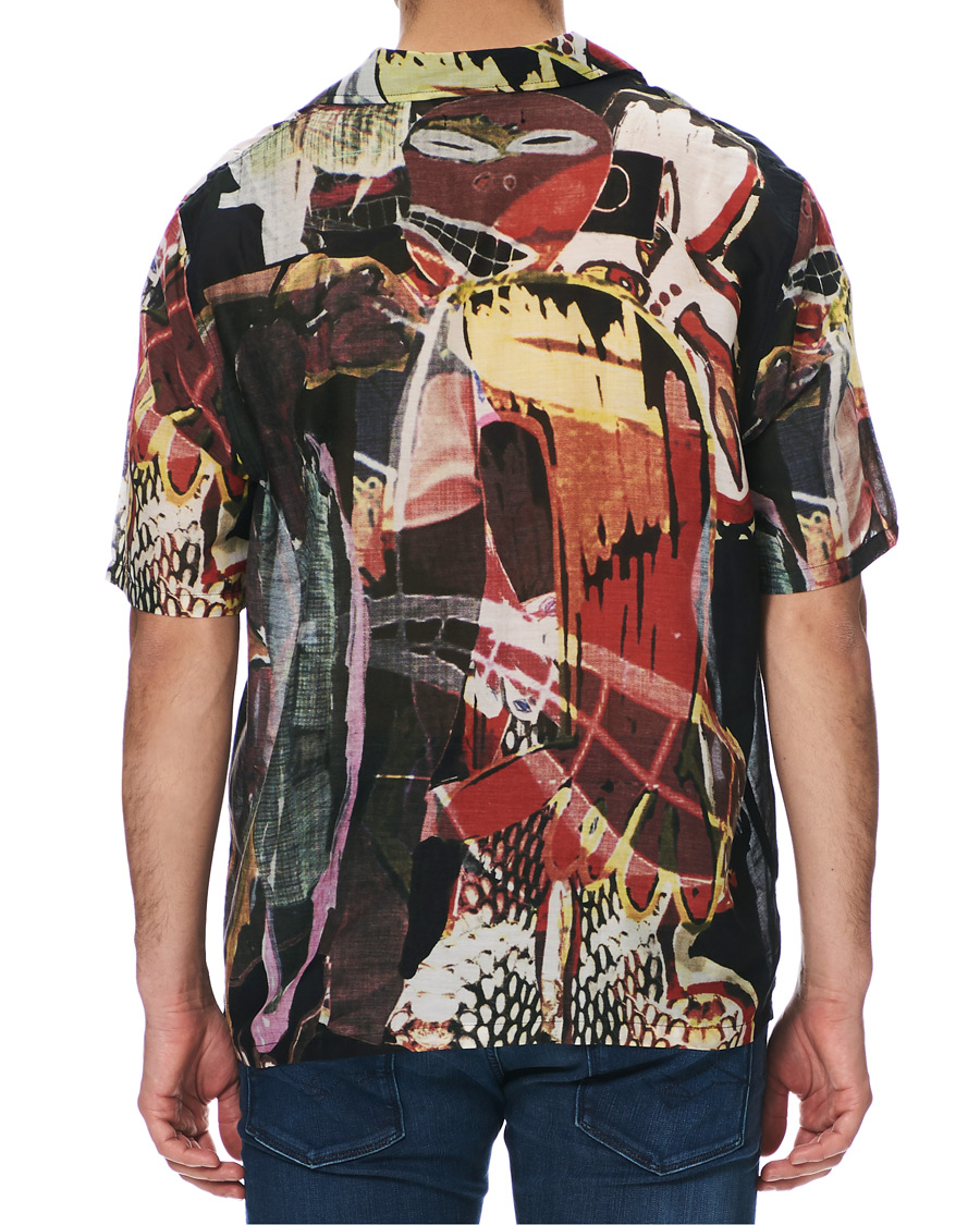 Heren | Overhemden | Our Legacy | Box Shortsleeve Shirt Peace Crowd