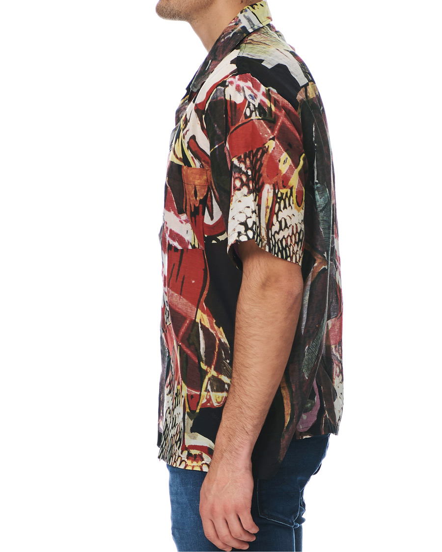 Heren | Overhemden | Our Legacy | Box Shortsleeve Shirt Peace Crowd