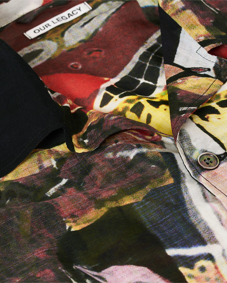 Heren | Overhemden | Our Legacy | Box Shortsleeve Shirt Peace Crowd