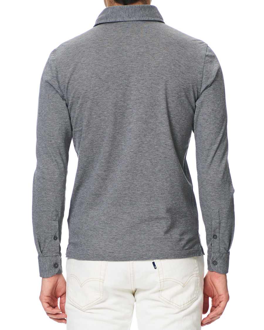 Heren | Overhemden | Gran Sasso | Popover Shirt Grey