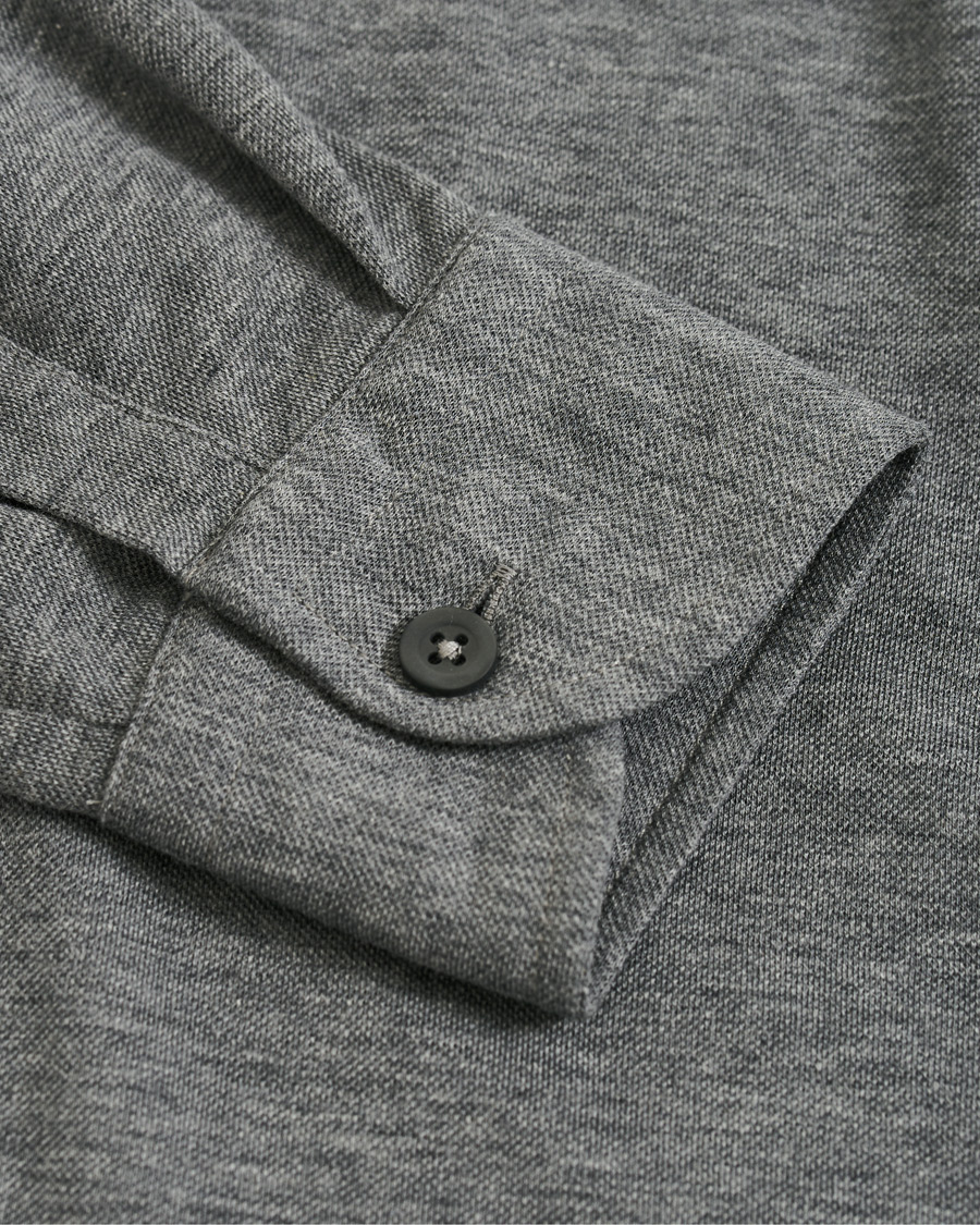 Heren | Overhemden | Gran Sasso | Popover Shirt Grey
