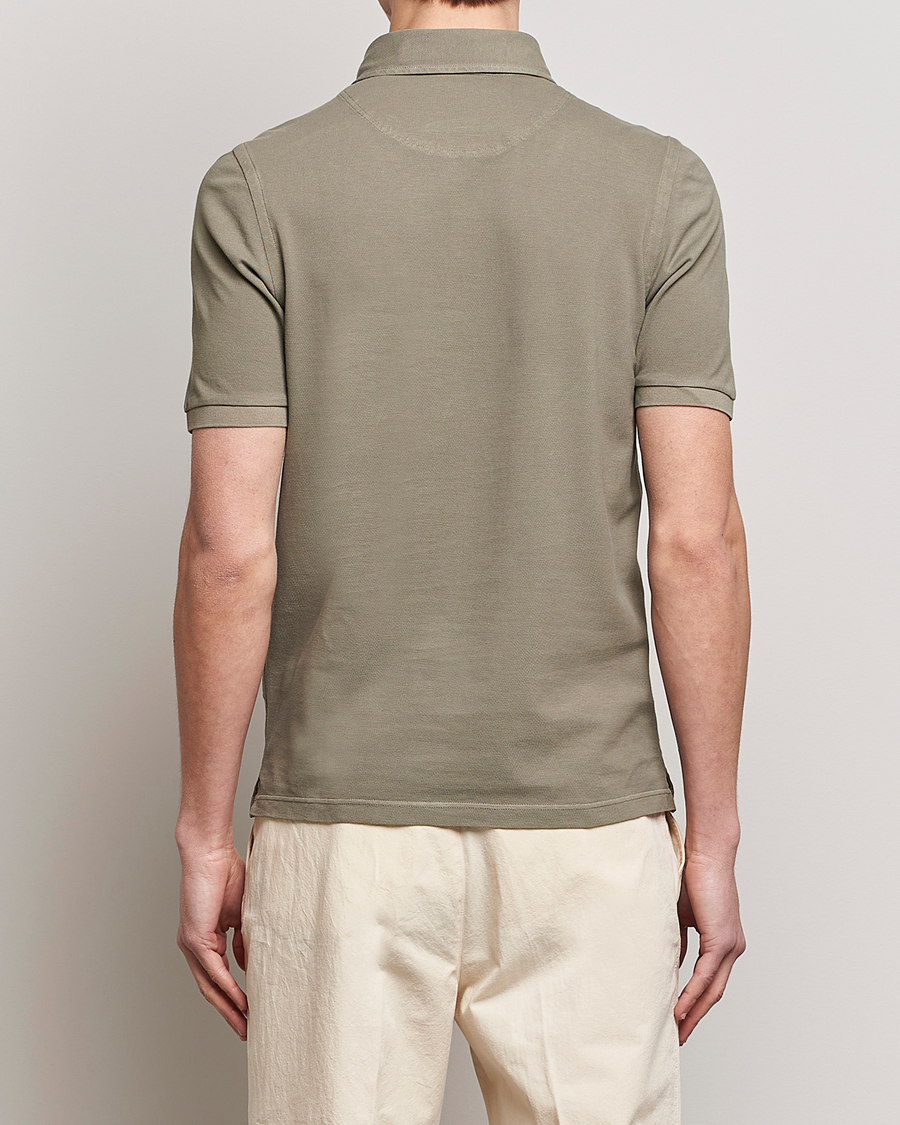 Heren | Polo's | Gran Sasso | Washed Polo Concrete Beige
