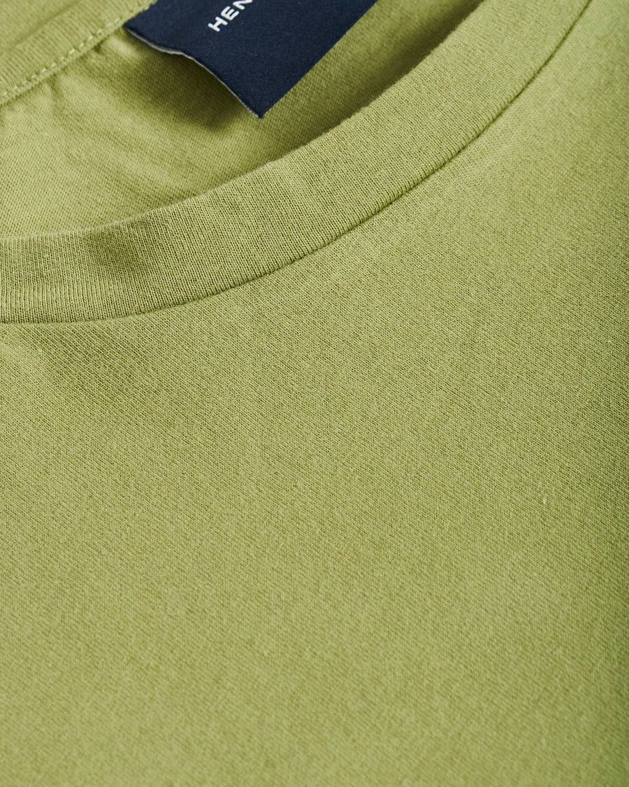 Heren | T-shirts | Henri-Lloyd | Henri Lloyd RWR Backprint Long Sleeve Crew Neck Tee Light Green