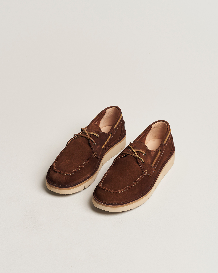 Heren | Suède schoenen | Astorflex | Boatflex Moccasin Brown Suede