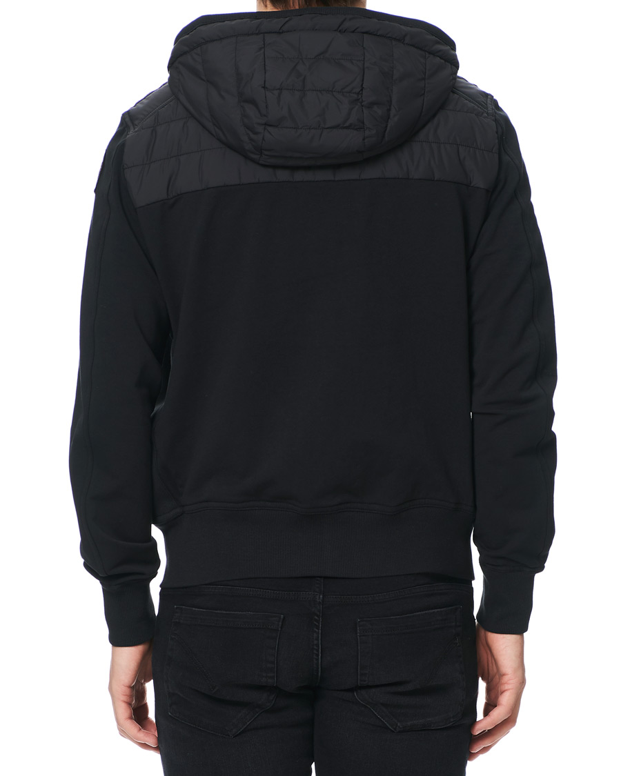 Heren | Jassen | Parajumpers | Ivor Fleece & Puffer Hooded Jacket Black