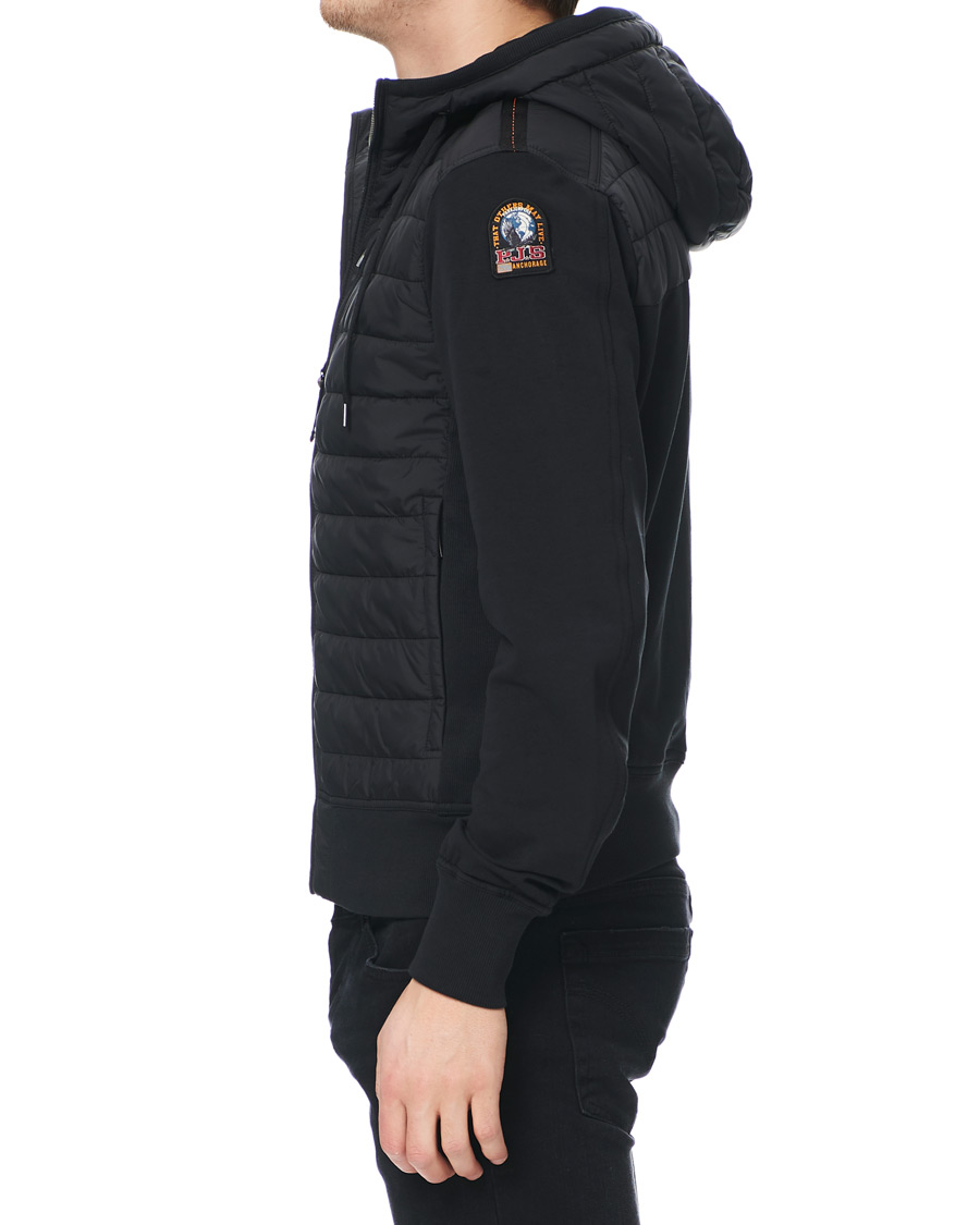 Heren | Jassen | Parajumpers | Ivor Fleece & Puffer Hooded Jacket Black