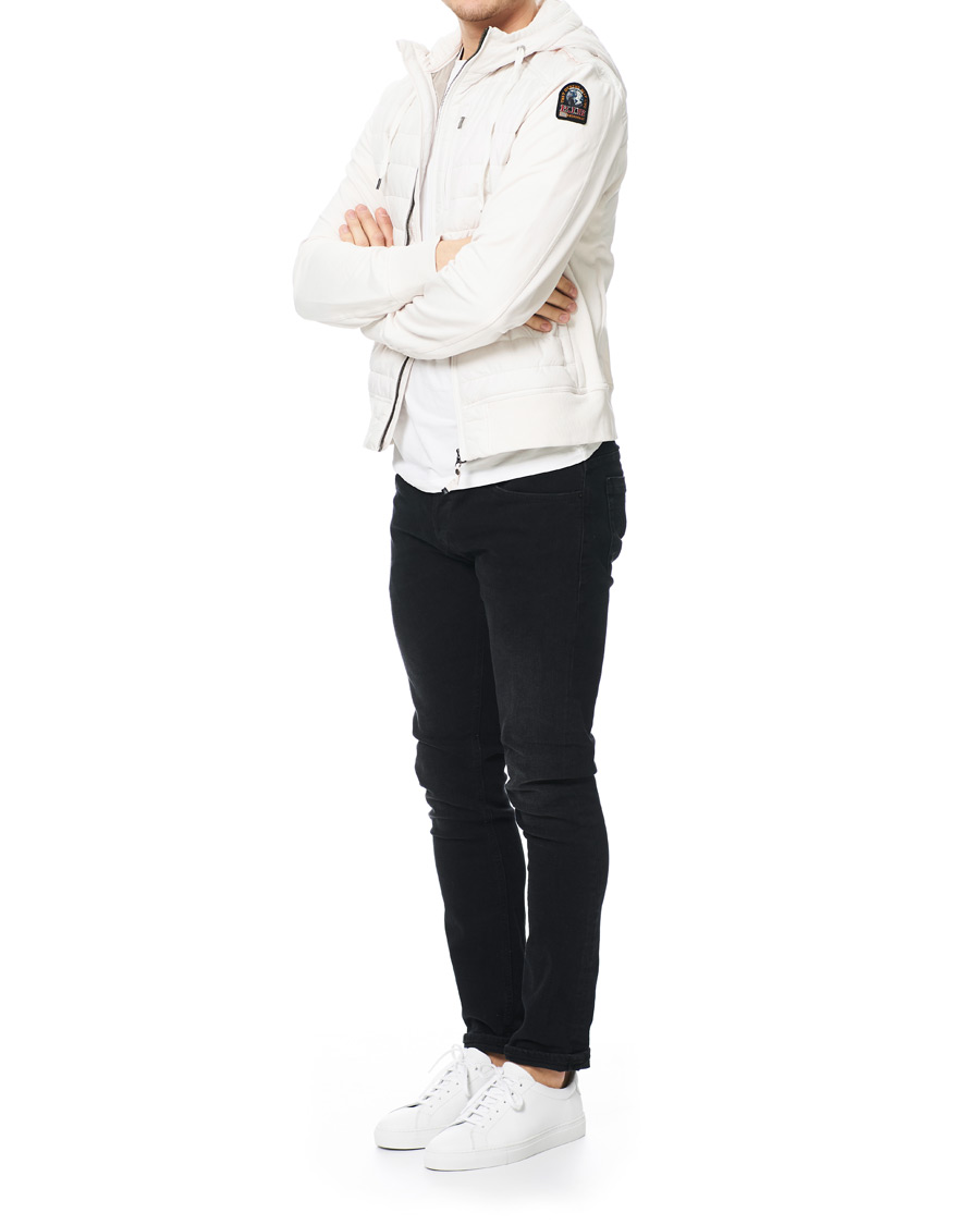 Heren | Jassen | Parajumpers | Ivor Fleece & Puffer Hooded Jacket White Cream