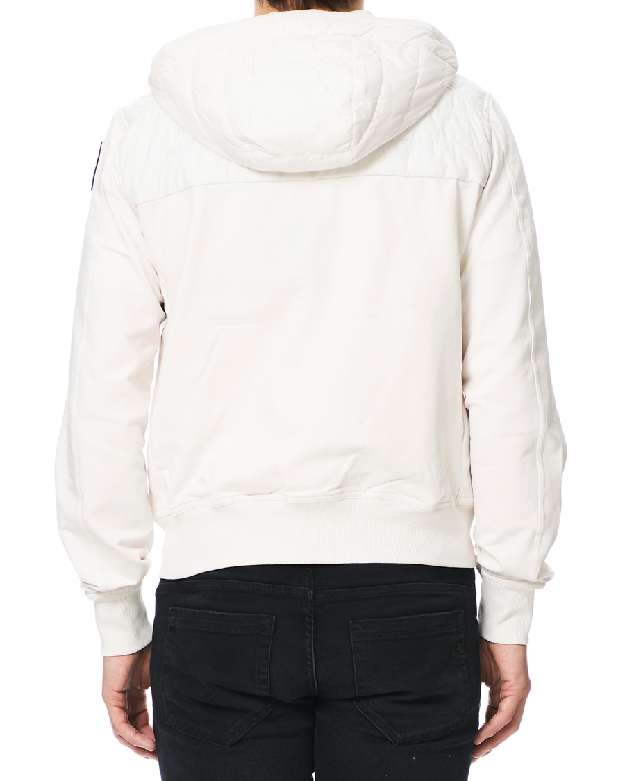 Heren | Jassen | Parajumpers | Ivor Fleece & Puffer Hooded Jacket White Cream