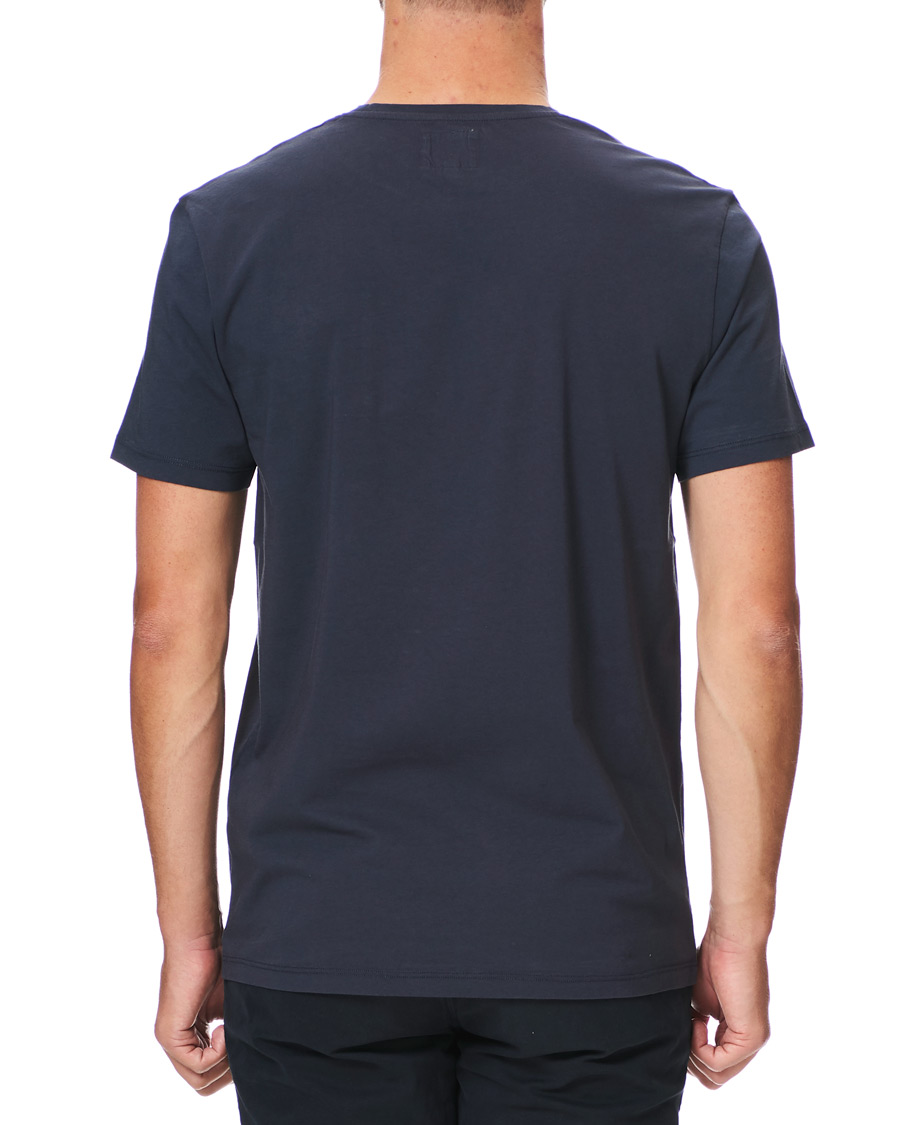 Heren | T-shirts | Kent & Curwen | Rose Embroidered T-Shirt Navy