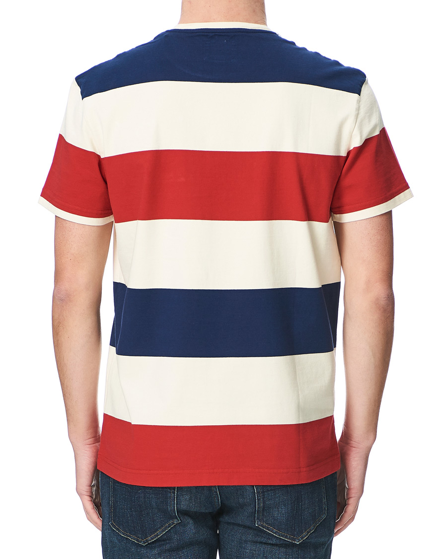 Heren | T-shirts | Kent & Curwen | Stanley Striped Rose Logo Tee Multi