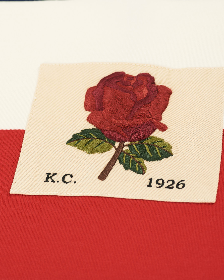 Heren | T-shirts | Kent & Curwen | Stanley Striped Rose Logo Tee Multi