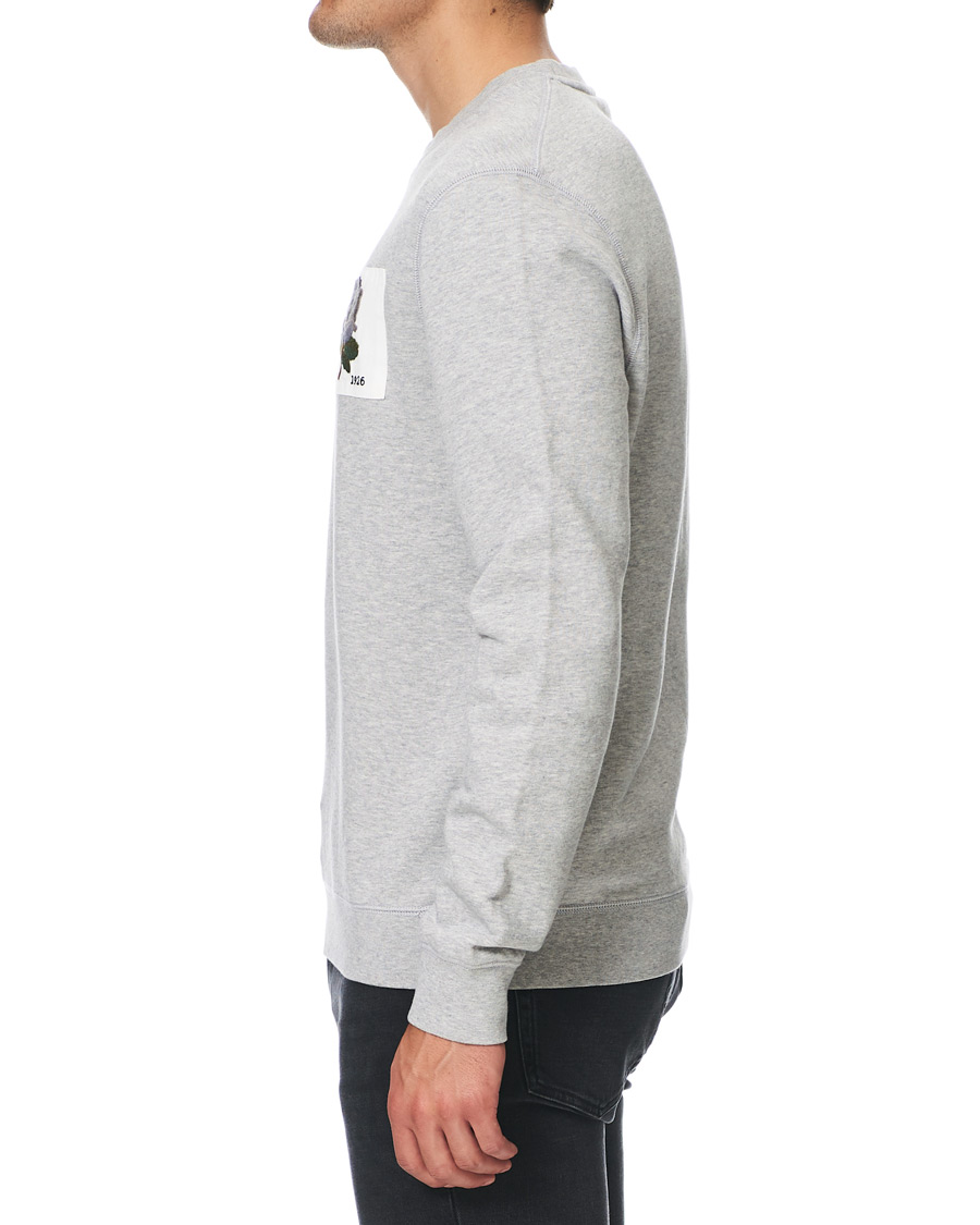 Heren | Truien | Kent & Curwen | Rose Embroidered Sweatshirt Grey