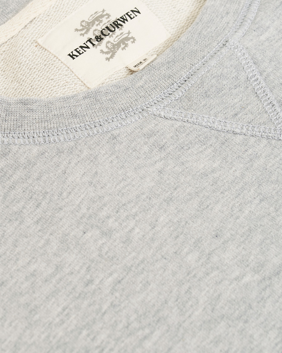 Heren | Truien | Kent & Curwen | Rose Embroidered Sweatshirt Grey