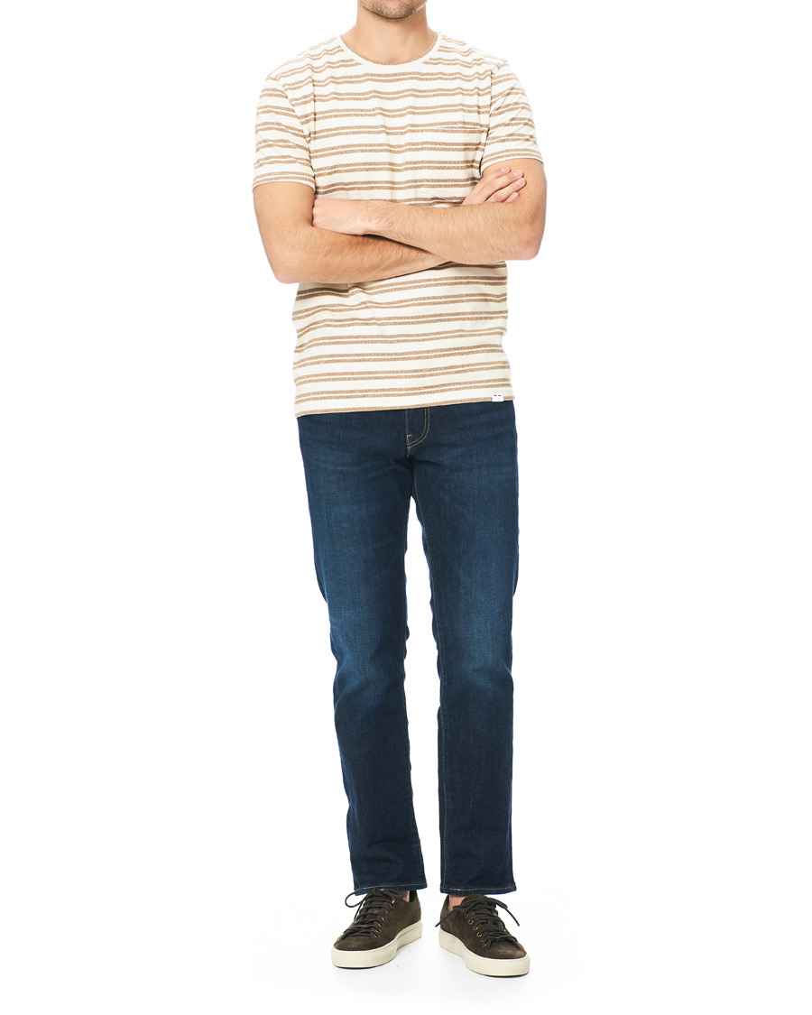 Heren | T-shirts | Samsøe Samsøe | Samsøe & Samsøe Carpo Striped Short Sleeve Tee Monks Robe
