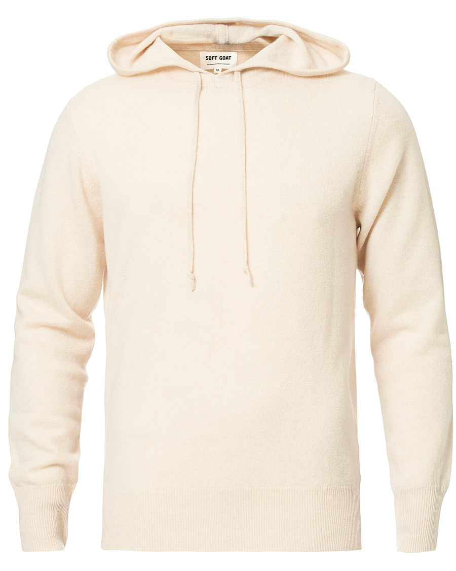 Heren | Truien | Soft Goat | Cashmere Hoodie Beige