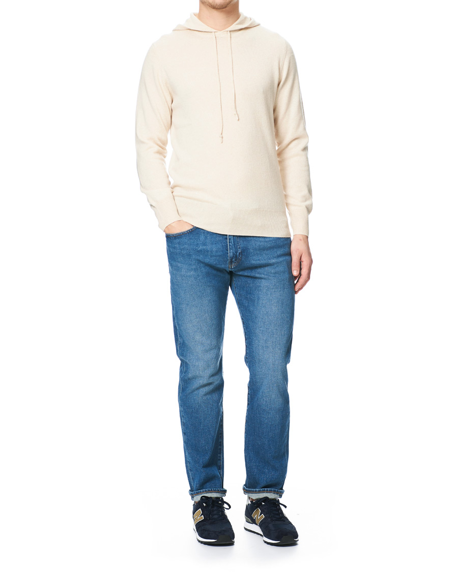 Heren | Truien | Soft Goat | Cashmere Hoodie Beige