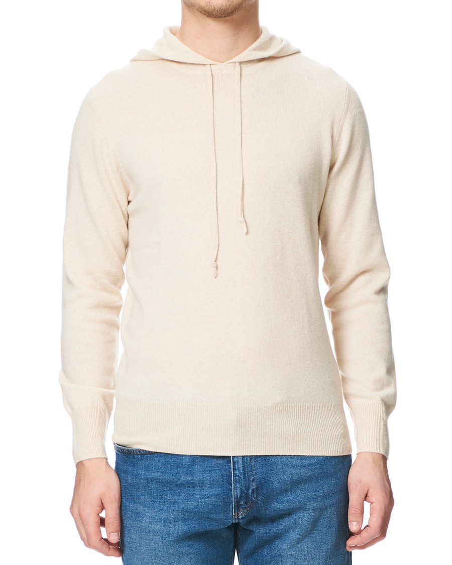 Heren | Truien | Soft Goat | Cashmere Hoodie Beige