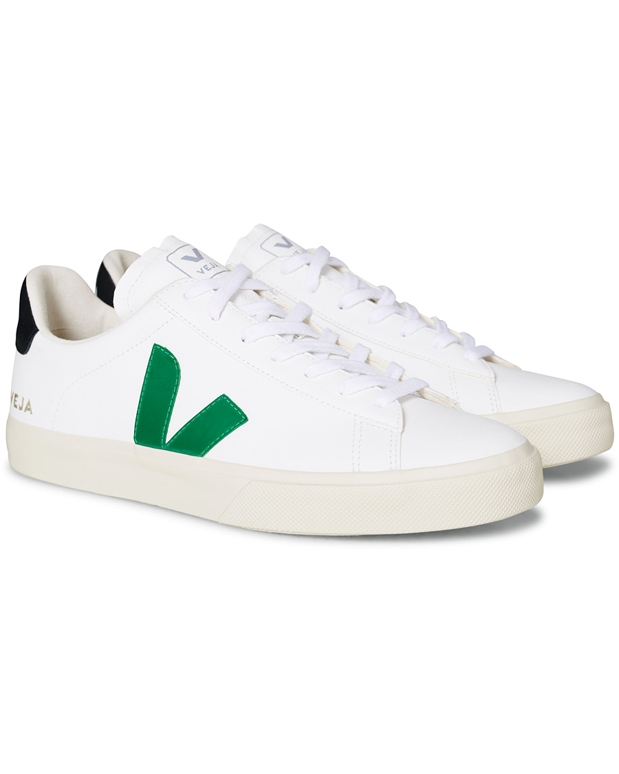 Heren | Veja Campo Sneaker Extra White/Emeraude Black | Veja | Campo Sneaker Extra White/Emeraude Black