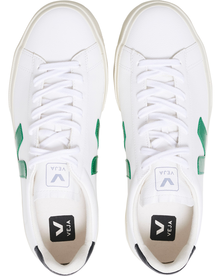 Heren | Veja Campo Sneaker Extra White/Emeraude Black | Veja | Campo Sneaker Extra White/Emeraude Black