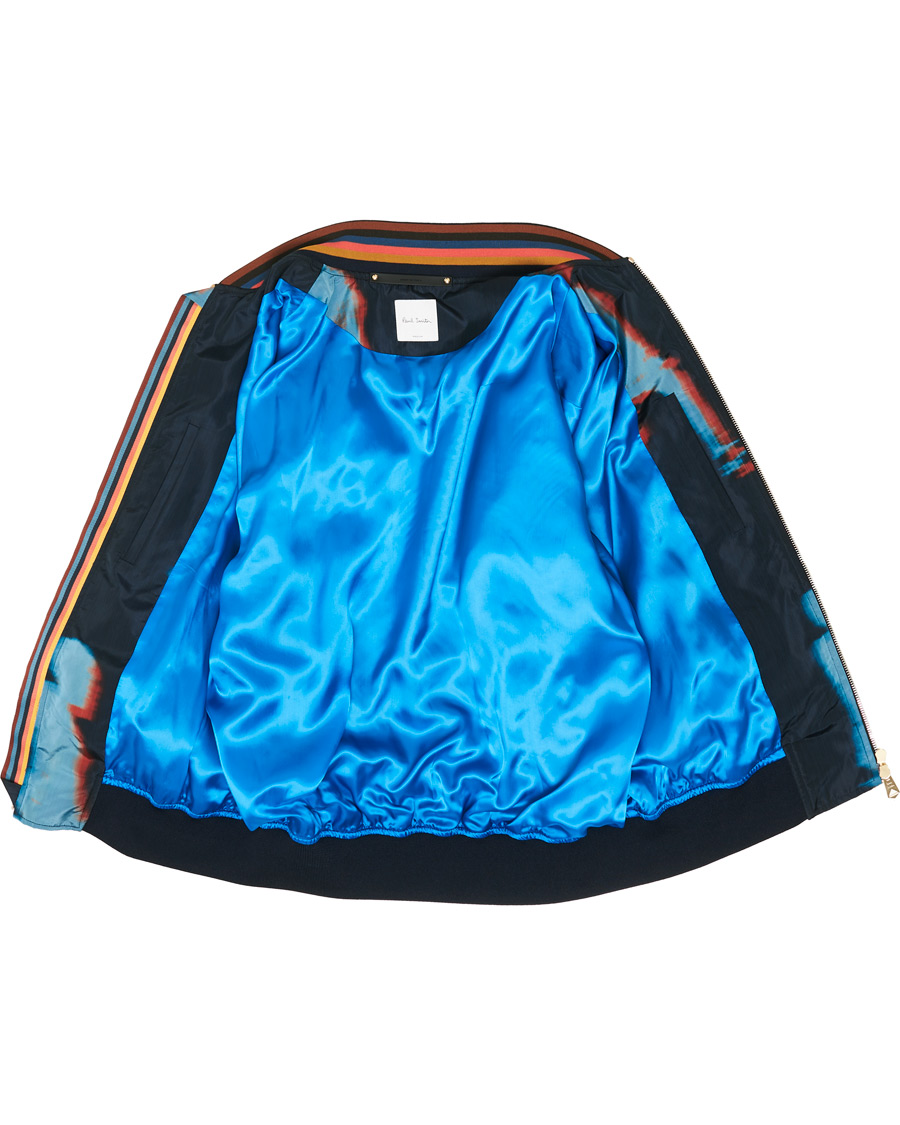 Heren | Jassen | Paul Smith | Heating Map Poly/Silk Bomber Jacket Print