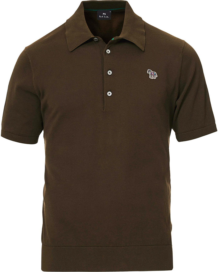 Heren | Polo's | PS Paul Smith | Combed Cotton Knitted Polo Dark Green