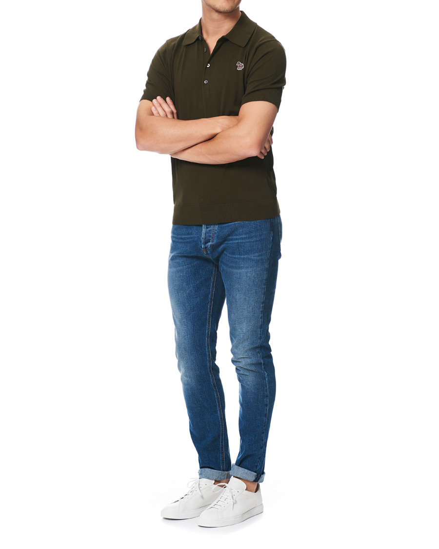 Heren | Polo's | PS Paul Smith | Combed Cotton Knitted Polo Dark Green