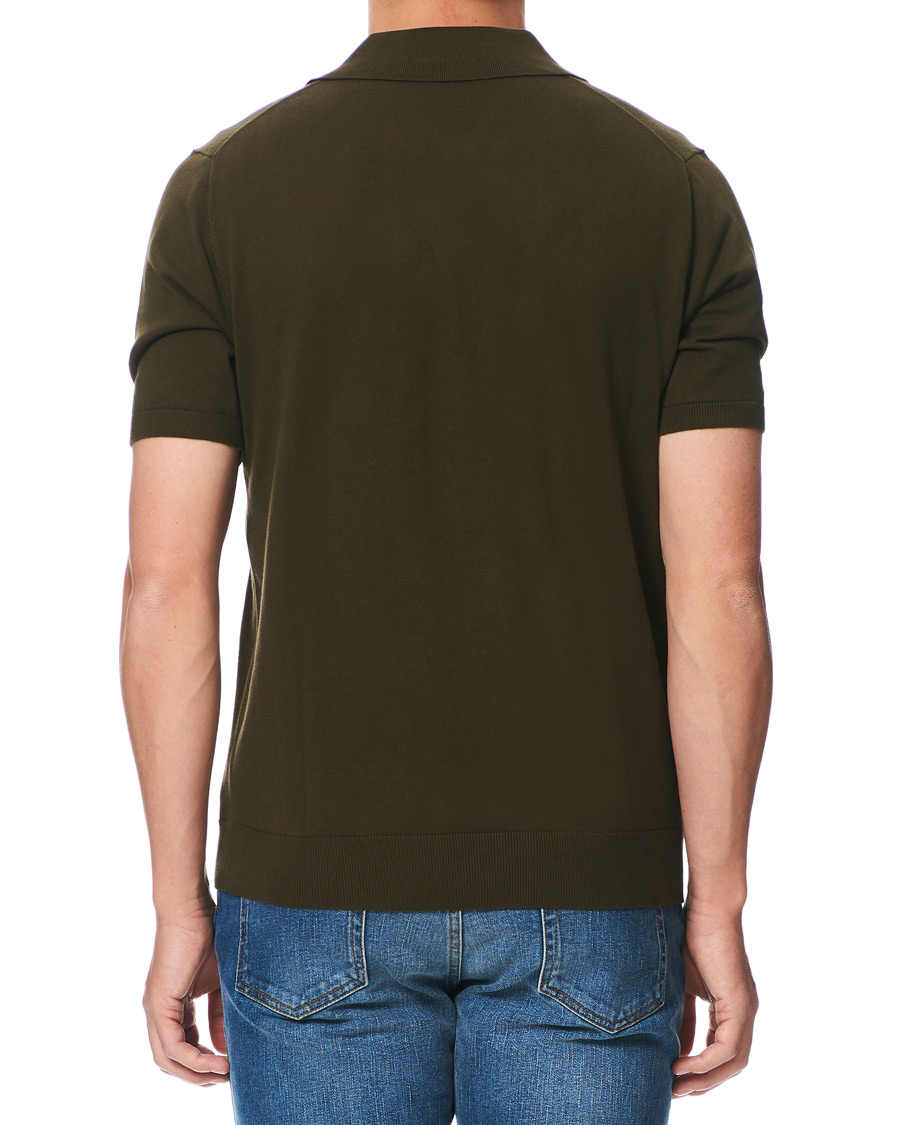 Heren | Polo's | PS Paul Smith | Combed Cotton Knitted Polo Dark Green