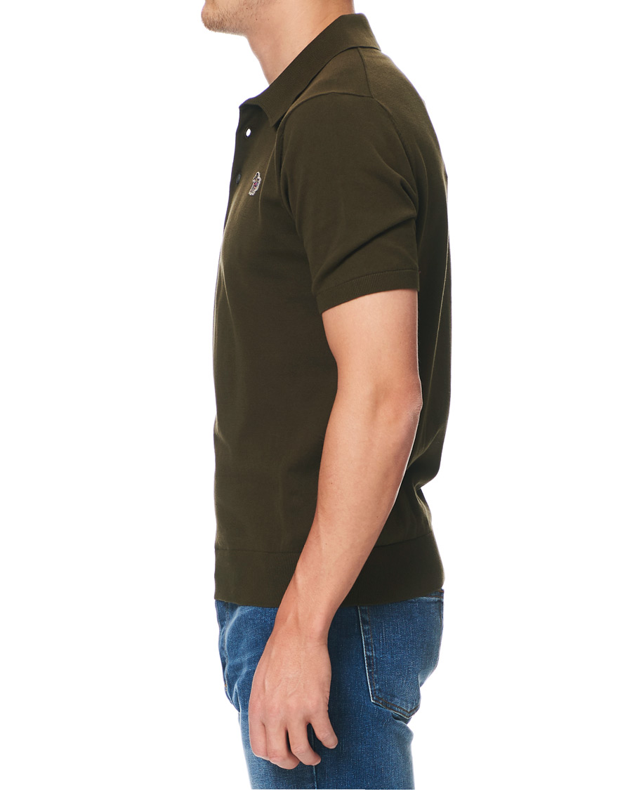Heren | Polo's | PS Paul Smith | Combed Cotton Knitted Polo Dark Green