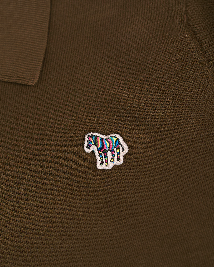 Heren | Polo's | PS Paul Smith | Combed Cotton Knitted Polo Dark Green