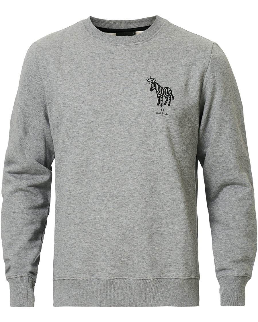 Heren | Truien | PS Paul Smith | Organic Cotton Halo Zebra Sweatshirt Grey Melange