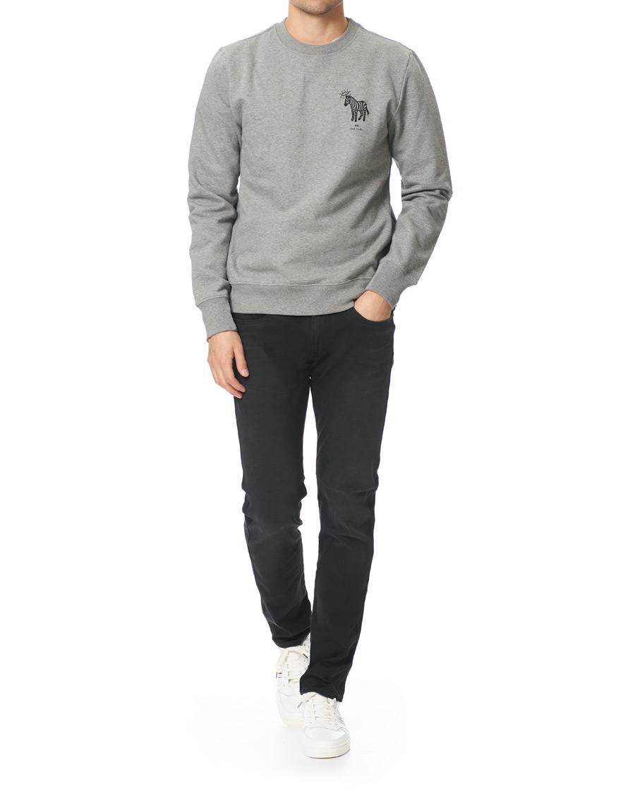 Heren | Truien | PS Paul Smith | Organic Cotton Halo Zebra Sweatshirt Grey Melange
