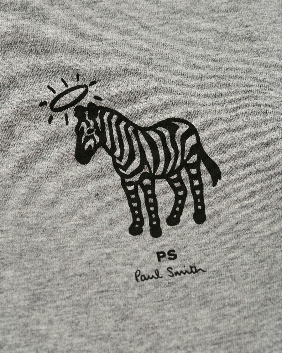 Heren | Truien | PS Paul Smith | Organic Cotton Halo Zebra Sweatshirt Grey Melange