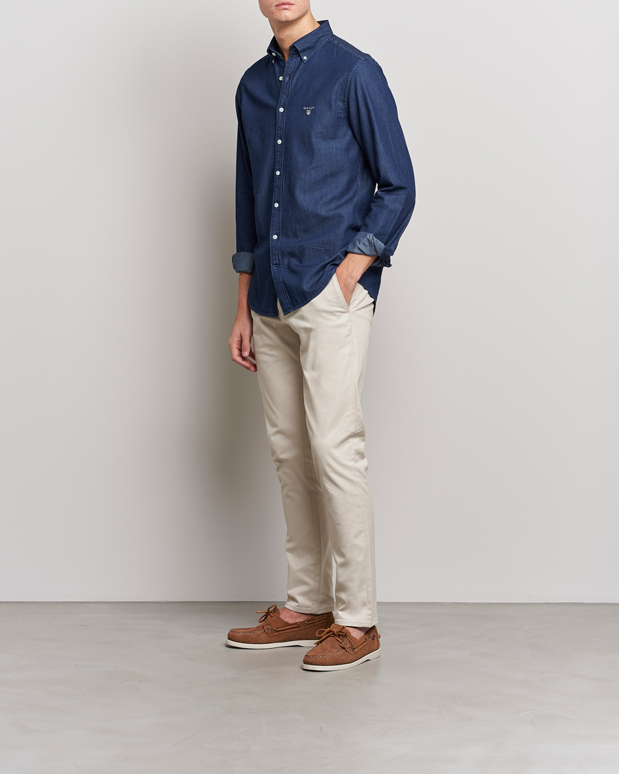 Heren | Broeken | GANT | Slim Fit Tech Prep Chino Putty