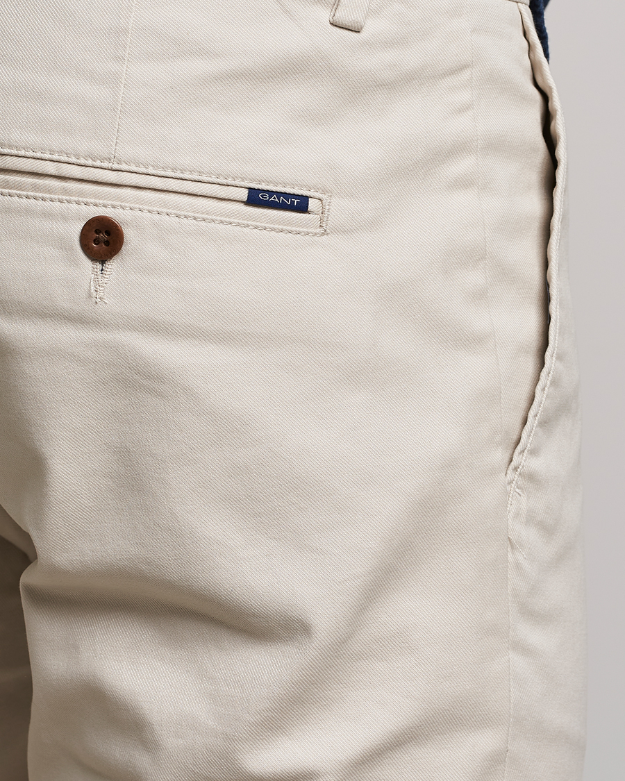 Heren | Broeken | GANT | Slim Fit Tech Prep Chino Putty