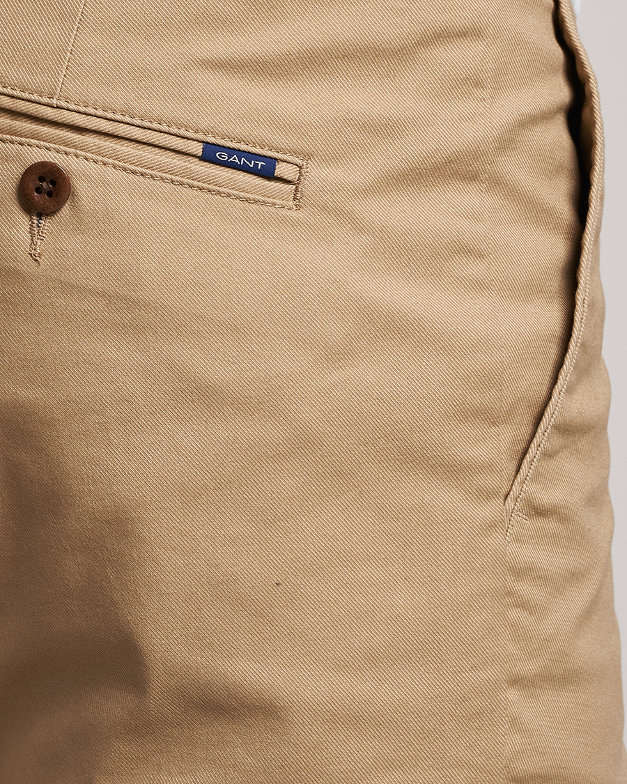 Heren | Broeken | GANT | Slim Fit Tech Prep Chino Dark Khaki