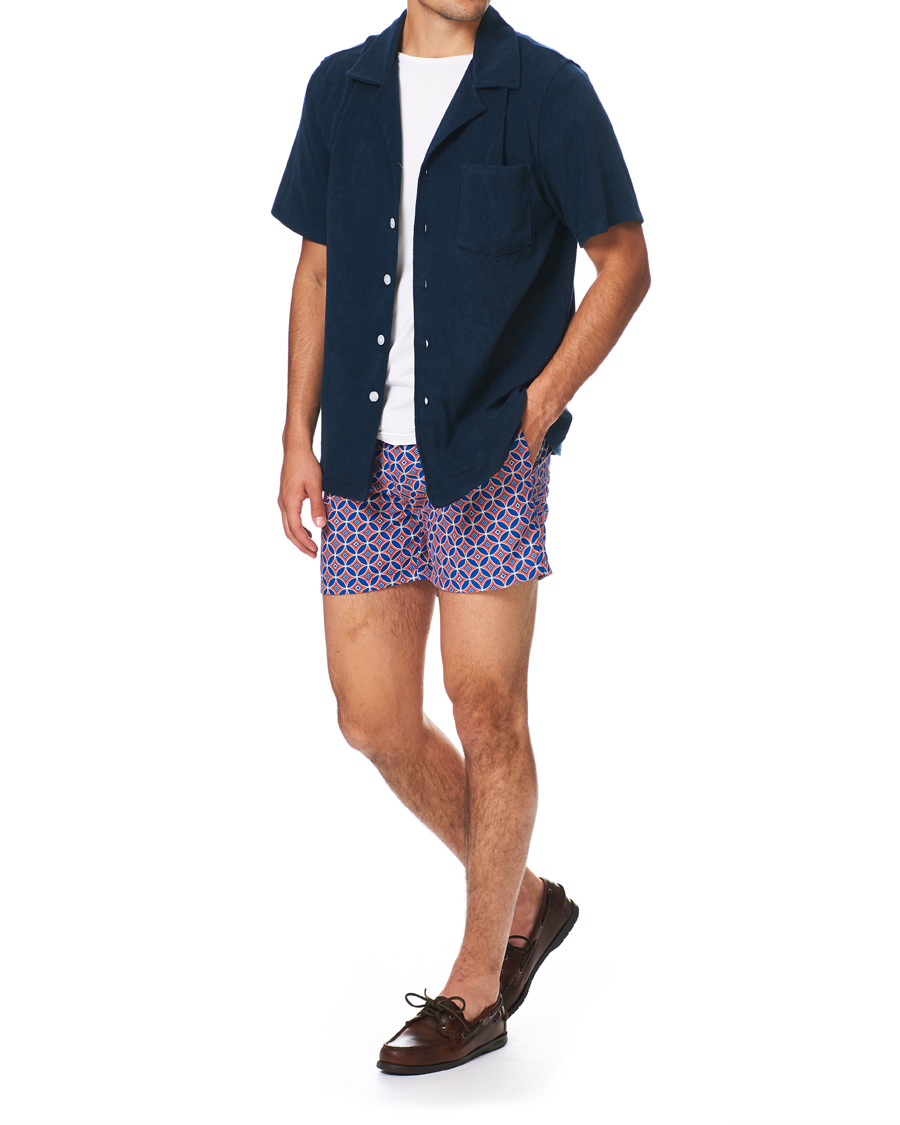 Heren | Zwembroek | Ripa Ripa | Levante Printed Swimshorts Red/Blue