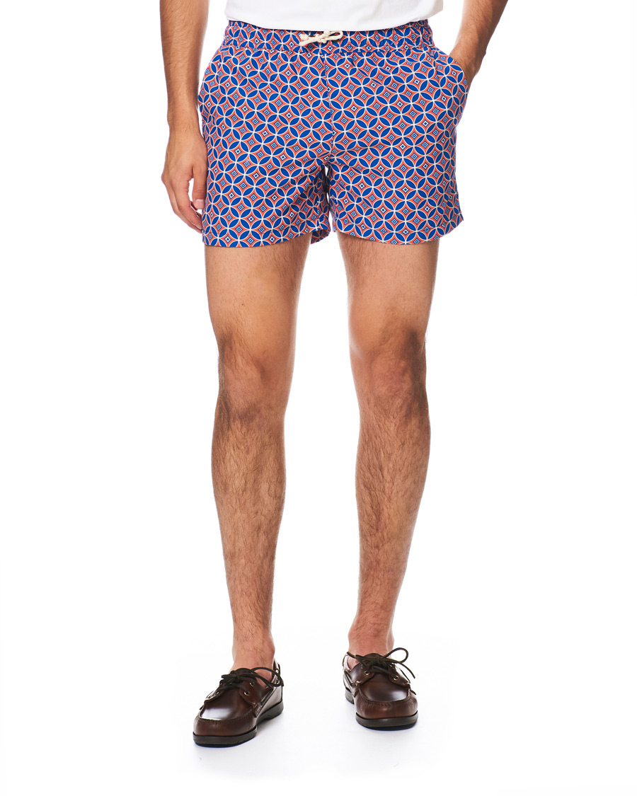 Heren | Zwembroek | Ripa Ripa | Levante Printed Swimshorts Red/Blue
