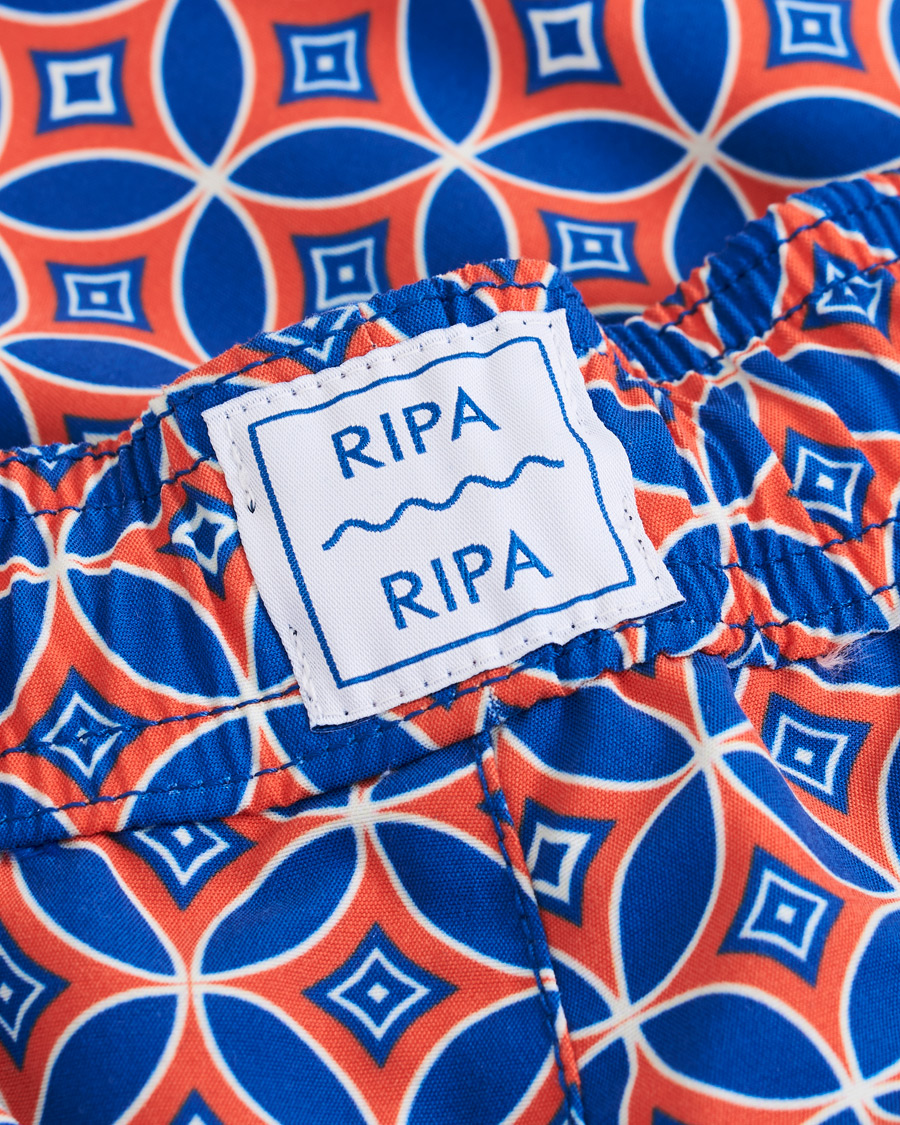 Heren | Zwembroek | Ripa Ripa | Levante Printed Swimshorts Red/Blue