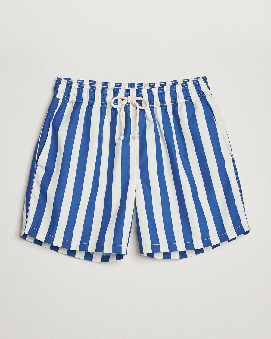 Heren | Ripa Ripa | Ripa Ripa | Paraggi Striped Swimshorts Blue/White