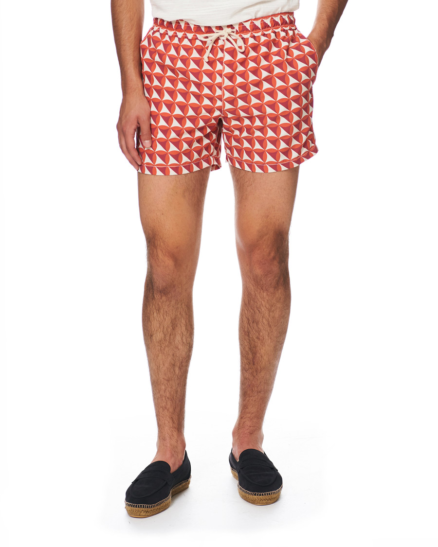 Heren | Zwembroek | Ripa Ripa | Vele Printed Swimshorts Red