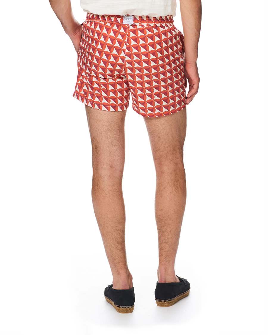 Heren | Zwembroek | Ripa Ripa | Vele Printed Swimshorts Red