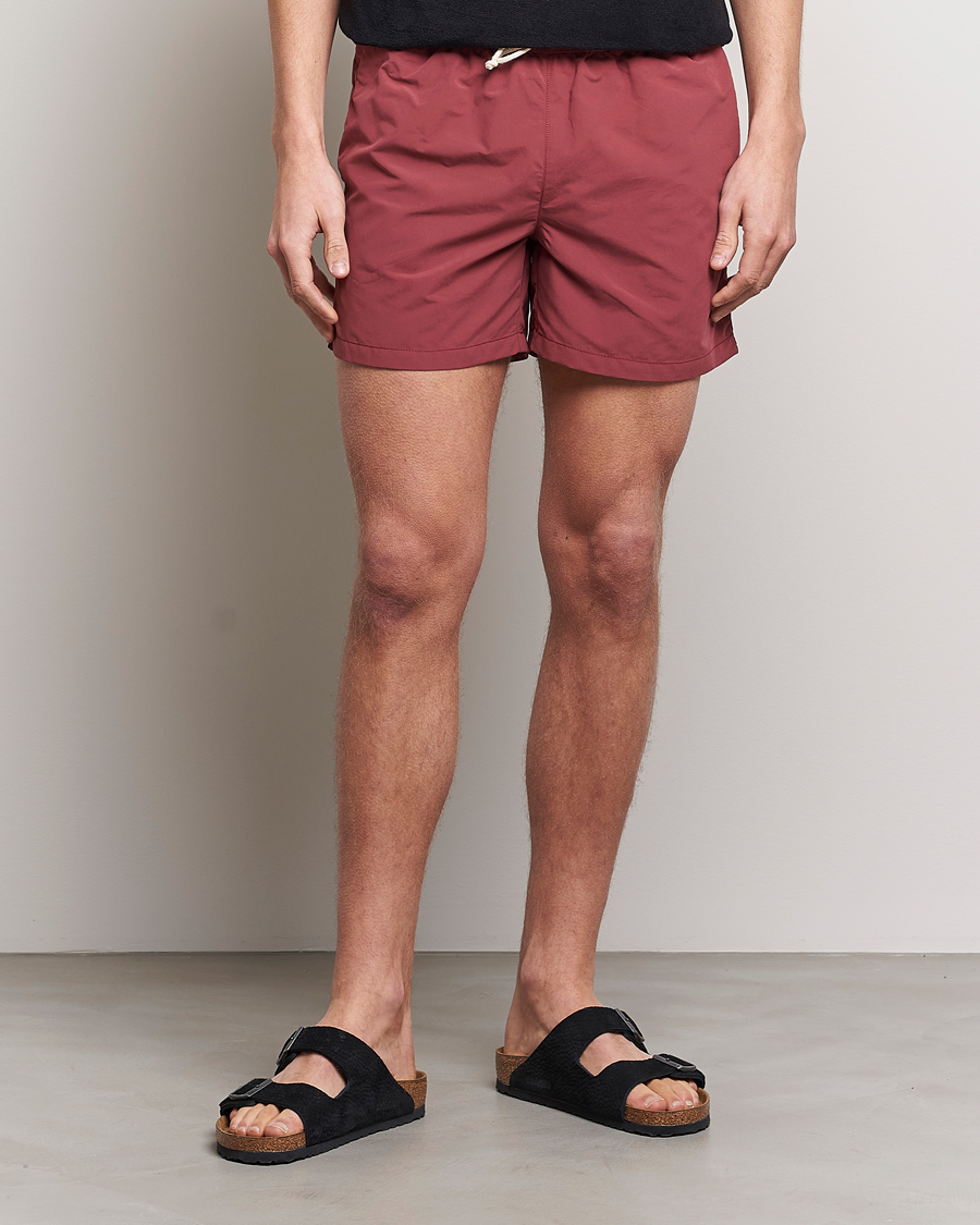 Heren | Zwembroek | Ripa Ripa | Plain Swimshorts Soft Red