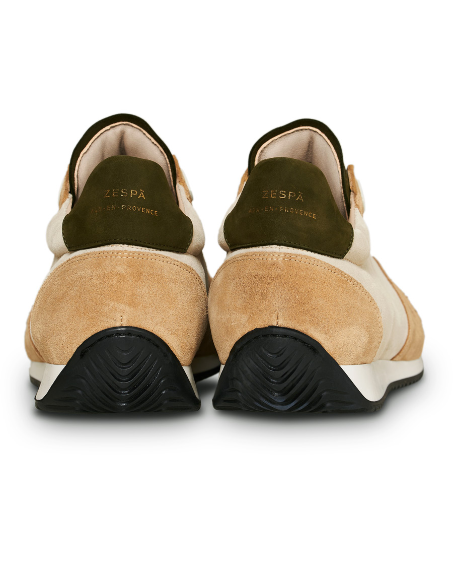 Heren | Zespà ZSP6 Suede Runner Sneakers Off White/Savane | Zespà | ZSP6 Suede Runner Sneakers Off White/Savane