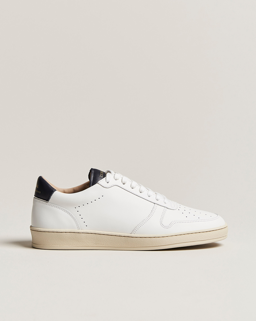 Heren | Zespà ZSP23 APLA Leather Sneakers White/Navy | Zespà | ZSP23 APLA Leather Sneakers White/Navy