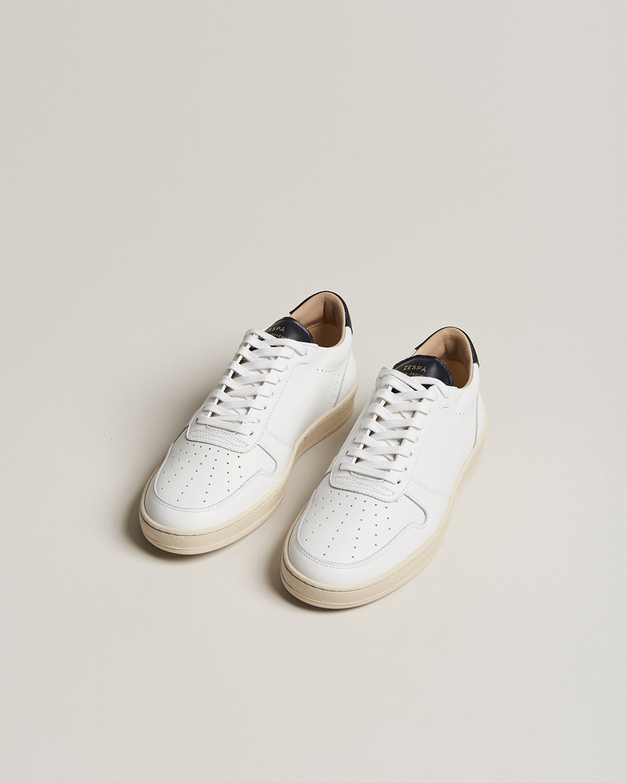 Heren | Zespà ZSP23 APLA Leather Sneakers White/Navy | Zespà | ZSP23 APLA Leather Sneakers White/Navy