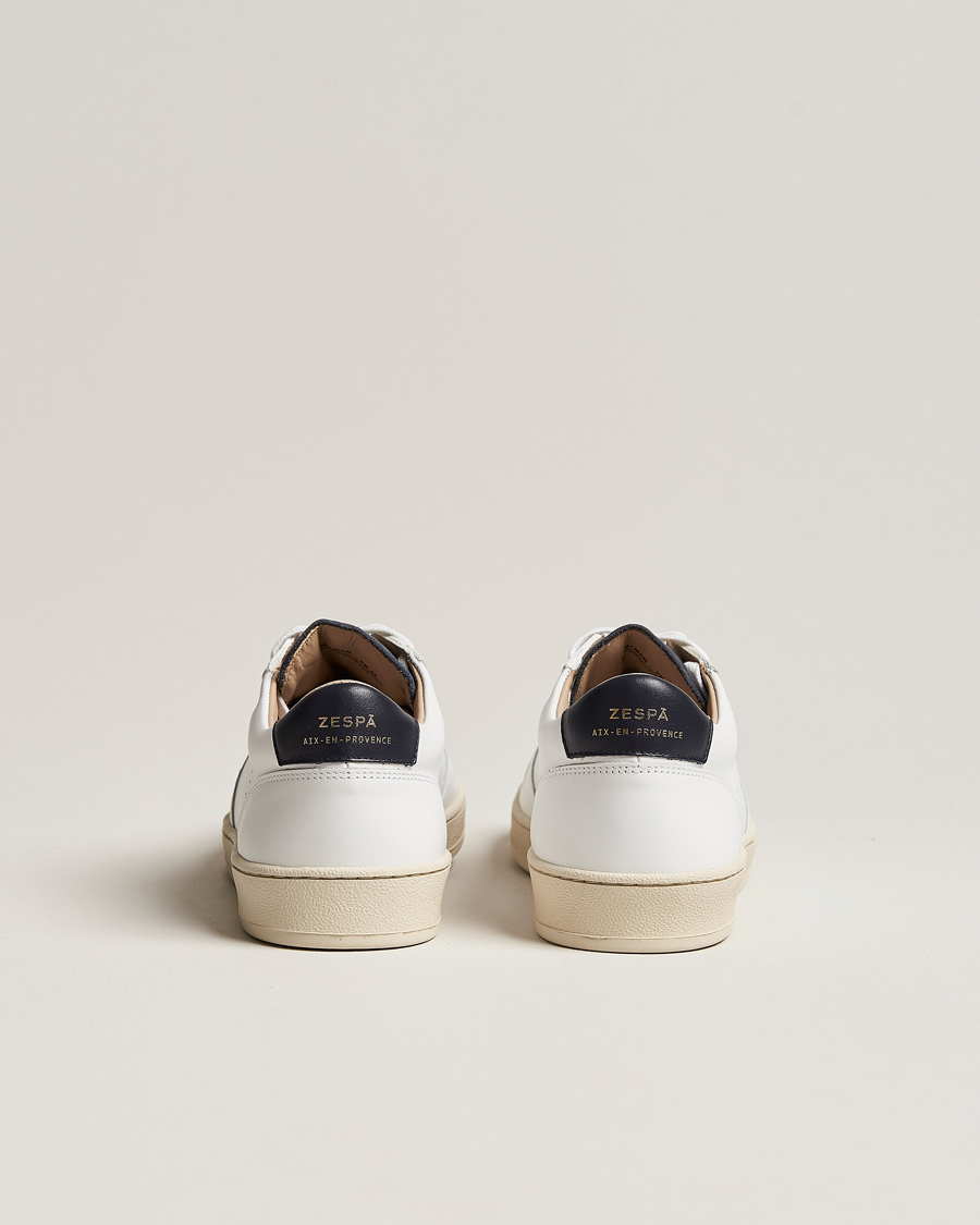 Heren | Zespà ZSP23 APLA Leather Sneakers White/Navy | Zespà | ZSP23 APLA Leather Sneakers White/Navy