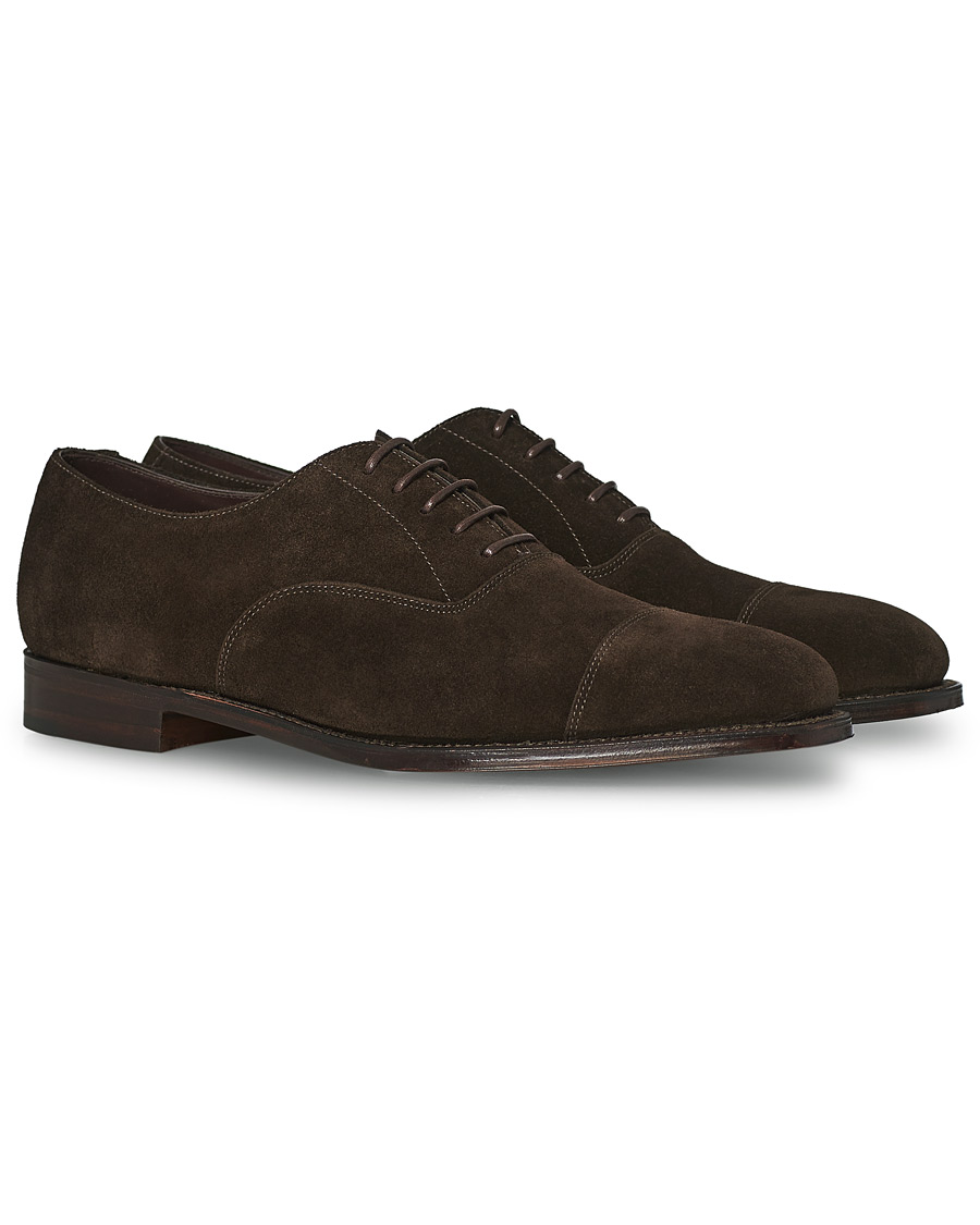 Heren | Loake 1880 Aldwych Oxford Dark Brown Suede | Loake 1880 | Aldwych Oxford Dark Brown Suede